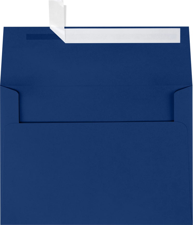 LUXPaper أظرف دعوات LUXPaper A7 | قشر واضغط | 5 1/4" × 7 1/4" | أزرق داكن | 80 رطل. نص | 250 كمية - Image 1